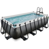 EXIT Black Leather Pool 400x200x100cm mit Filterpumpe - schwarz von EXIT TOYS