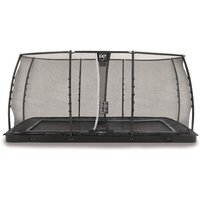 EXIT Dynamic ebenerdiges Trampolin 275 x 458 cm mit Sicherheitsnetz, schwarz von EXIT TOYS