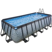 EXIT Stone Pool 540x250x122cm mit Sandfilterpumpe, grau von EXIT TOYS