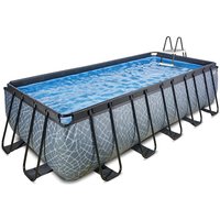 EXIT Stone Pool 540x250x122cm mit Sandfilterpumpe, grau von EXIT TOYS