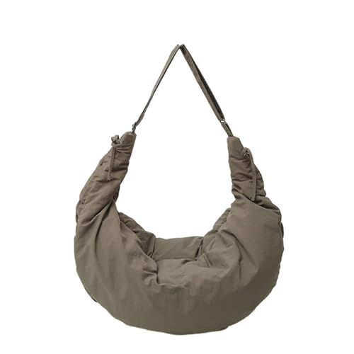 EXKURPOO Schultertasche Design Nylon große weiche Schulter Umhängetasche for Winter Unterarmtaschen Handtaschen(Green) von EXKURPOO