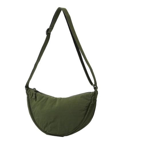 EXKURPOO Schultertasche Farbe Damen Nylon Umhängetasche Casual Sports Weibliche Hobos Umhängetaschen Große Gürteltasche Geldbörse Handtaschen(Dark green) von EXKURPOO
