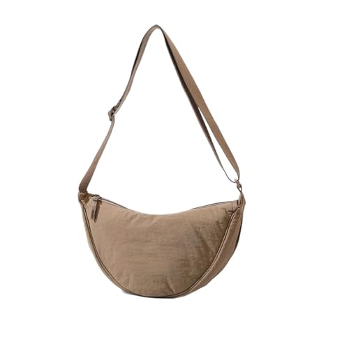 EXKURPOO Schultertasche Farbe Damen Nylon Umhängetasche Casual Sports Weibliche Hobos Umhängetaschen Große Gürteltasche Geldbörse Handtaschen(Khaki) von EXKURPOO