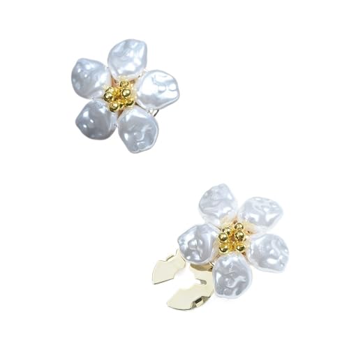 Manschettenknöpfe 2PCS Irregular Pearls Button Covers Set Handwoven Flower Cufflinks Button Manschettenknöpfe 2PCS Irregular Pearls Button Covers Set Handwoven Flower Cufflinks Button von EXKURPOO