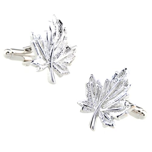 Manschettenknöpfe Fashion Designs Clover Leaf Cufflink Cuff Link 1 Pair(Color-12) von EXKURPOO