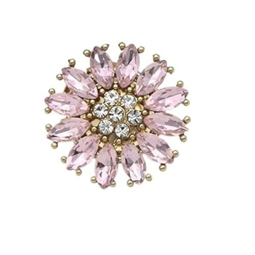 Manschettenknöpfe Fashion Shirt Fastener Cufflinks Round Rhinestone Clothing Collar Buckle(Color19) von EXKURPOO