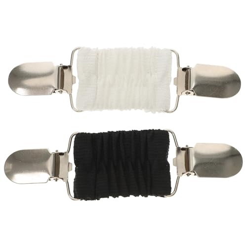 Schal Clips 2 Pcs Schal Clip Elastische Brosche Anti-exposition Kleidung Pin Pullover Clips Strickjacke Verschluss Dekorative von EXKURPOO