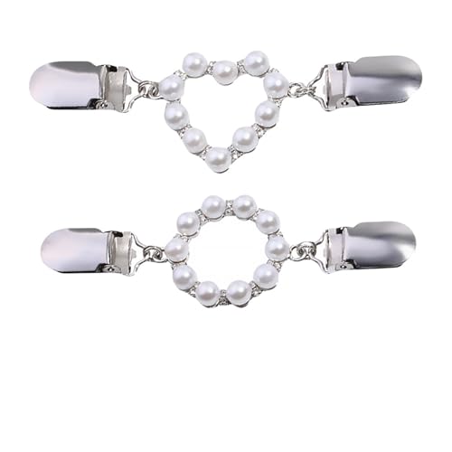 Schal Clips 2 stücke Schal Brosche Clip Strass Legierung Frauen Pullover Strickjacke Verschlüsse Kleidung Dekorationen Langlebig von EXKURPOO