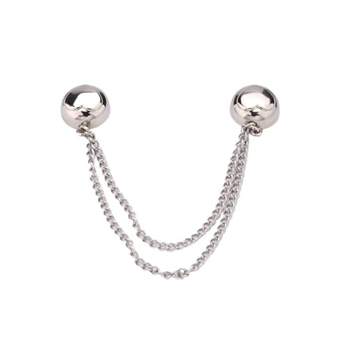Schal Clips Multifunktions-magnetischer Kleidungsclip mit Kettenmetallknopf Schal Hosenbeinmanschettenbefestigungsschnalle(Style 11) von EXKURPOO