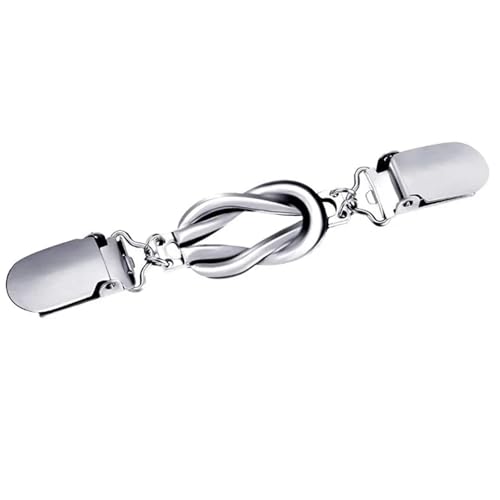 Schal Clips Pullover Pins Temperament Strickjacke Schal Knöpfe Metall Schal Kragen Clip Anti Exposition Brosche(Style3) von EXKURPOO