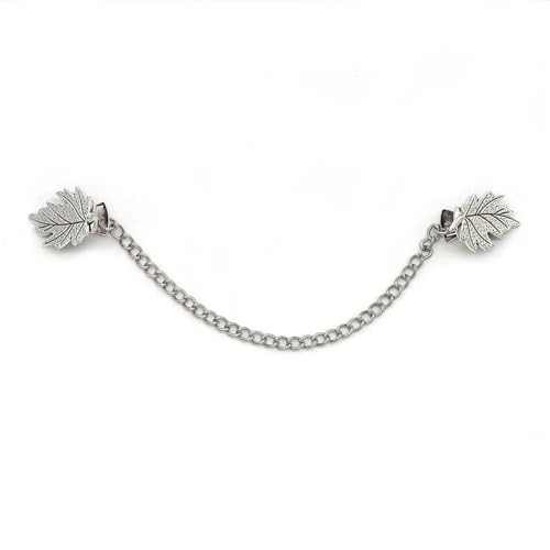 Schal Clips Strickjacke Clip Retro Anzug Brosche Gentleman Quaste Brosche Trend Grace Anzug Hemd Kragen Kette Hochzeit(Color-01) von EXKURPOO