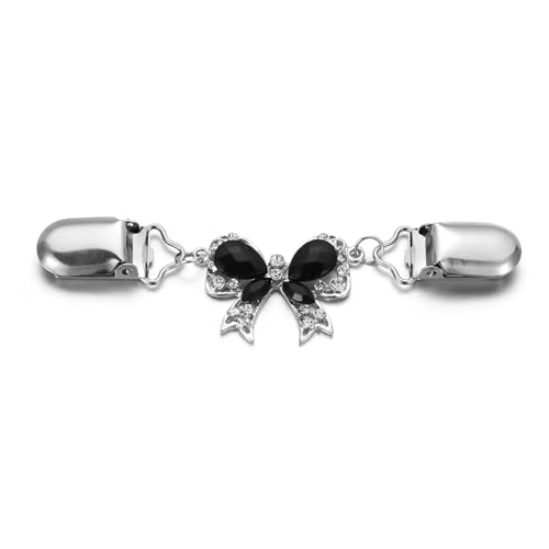 Schal Clips Strickjacke Ente Clip Glänzenden Strass Bluse Kragen Pin Frauen Schal Clip Pullover Schal Verschluss Charme(Style 4) von EXKURPOO