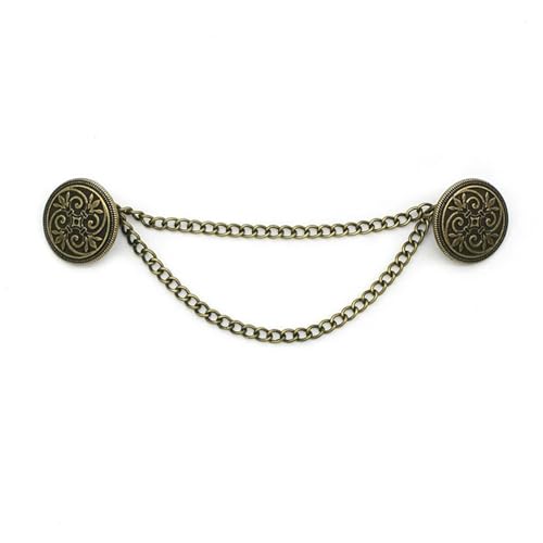 Schal Clips Vintage Pullover Clips Elegante Anti Leckage Strickjacke Verschlüsse Schal Brosche Pins Strickjacke Clip Mit Ketten Schal Clips Vintage Pullover Clips Elegante Anti Leckage Strickjacke Verschlüsse Schal Brosche Pins Strickjacke Clip Mit Ketten von EXKURPOO