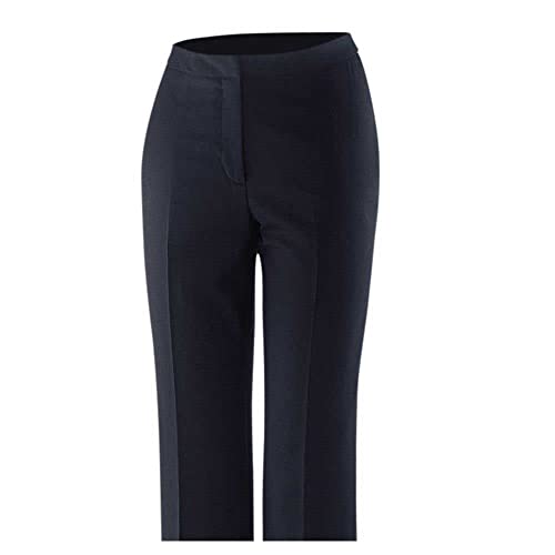 EXNER Basic Anzughose, Tuchhose, Hüfthose, Kostümhose, Damen für Büro, Office, Beruf, Arbeit, Farbe Navy, Größe 32 von EXNER