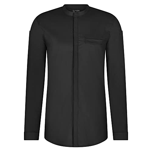 EXNER Funktions-Jacke, Kochjacke, Slim fit mit Polo Piqué, Langarm, Farbe schwarz, Größe 3XL von EXNER