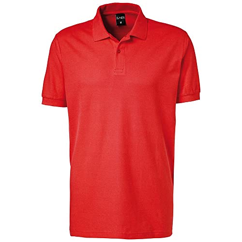 EXNER Herren Polo-Shirt für Medizin, Gastro, Freizeit, Sport, Golf, Farbe rot, Größe 5XL von EXNER