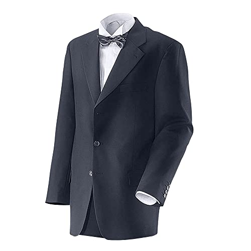 EXNER Herren-Sakko, Anzug-Jacket, Basic, einreihig, 3-Knopf, Farbe Navy, Größe 58 von EXNER