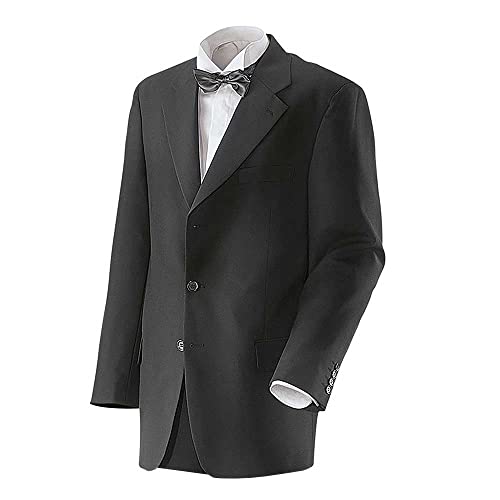 EXNER Herren-Sakko, Anzug-Jacket, einreihig, 3-Knopf, Farbe schwarz, Größe 54 von EXNER