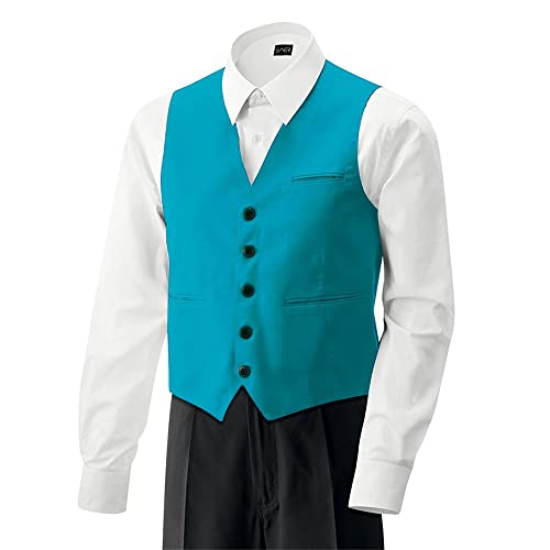 EXNER Herren-Weste mit innenliegenden Seitentaschen, Farbe türkis, Größe 2XL von EXNER