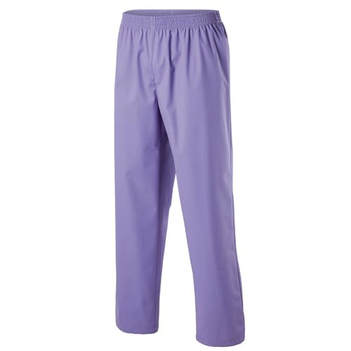 EXNER Medizinische OP-Schlupfhose, Pflege-Hose, Arbeitshose, Unisex für Herren und Damen in Medizin, Krankenpflege, Altenpflege, SPA, Wellnes, Kosmetik, Farbe Purple, Größe M von EXNER