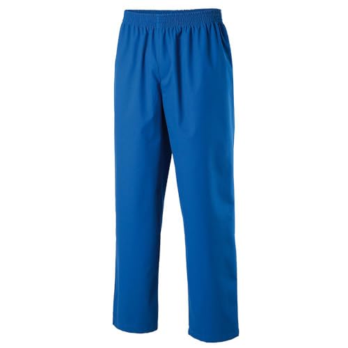 EXNER Medizinische OP-Schlupfhose, Pflege-Hose, Arbeitshose, Unisex für Herren und Damen in Medizin, Krankenpflege, Altenpflege, SPA, Wellnes, Kosmetik, Farbe royal Blue, Größe L von EXNER