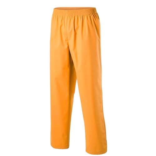 EXNER Medizinische OP-Schlupfhose, Pflege-Hose, Arbeitshose, Unisex für Herren und Damen in Medizin, Krankenpflege, Altenpflege, SPA, Wellnes, Kosmetik, Farbe orange, Größe S von EXNER