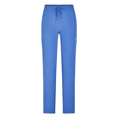 EXNER medizinische Schlupf-Hose, regularfit Stretch, für Damen in Krankenpflege, Altenpflege, Kosmetik, Medizin, Light Blue, Größe L von EXNER