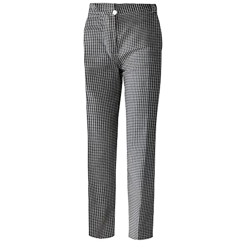 Exner Damen Kochhose/Bäckerhose Schwarz-Weiß Pepita in Gr. 52 von EXNER