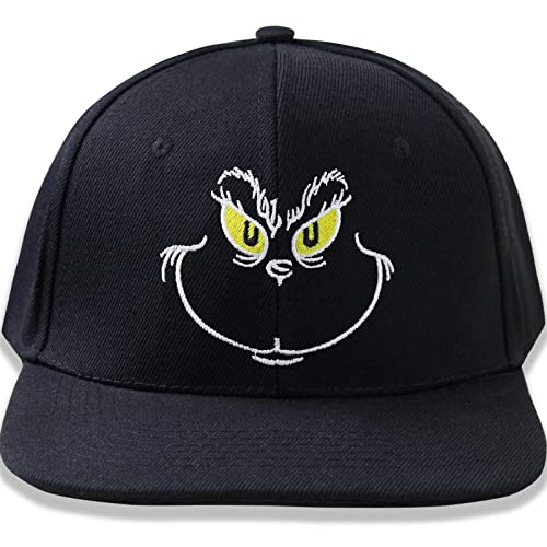 EXPRESS-STICKEREI Lustige Kappe mit Spruch Grinch Smile - Cap Verstellbare Urban Basecap - Hochwertige Schildkappe - Baseball Kappe - Snapback Kappe mit Verschluss - Einheitsgröße von EXPRESS-STICKEREI