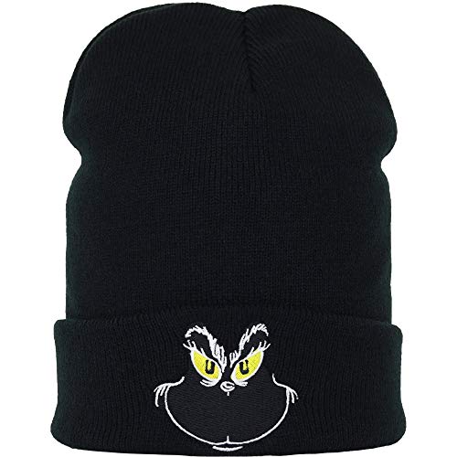 EXPRESS-STICKEREI Lustige Strickmütze - Warme Wintermütze mit Spruch Grinch - Beanie für Damen und Herren - Unisex Wollmütze - Haube mit Spruch von EXPRESS-STICKEREI