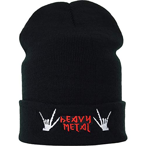 EXPRESS-STICKEREI Lustige Strickmütze - Warme Wintermütze mit Spruch Heavy Metal Biker Beanie für Damen und Herren - Unisex Wollmütze Seemannsmütze - Beanie Haube mit Spruch von EXPRESS-STICKEREI