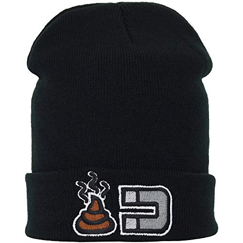 EXPRESS-STICKEREI Strickmütze Scheisse Magnet Kacke Magnet Streetwear Wintermütze/Wollmütze/Haube Männer Frauen Teenager Unisex Seemannsmütze/Rollmütze SCHWARZ Beanie Cap OneSize von EXPRESS-STICKEREI