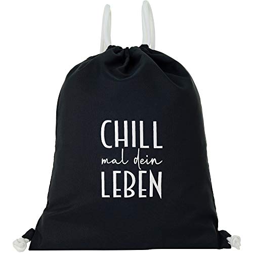 EXPRESS-STICKEREI Turnbeutel mit Spruch Gym Bag Sportbeutel Beutel Rucksack lustige Beuteltasche bestickt von EXPRESS-STICKEREI