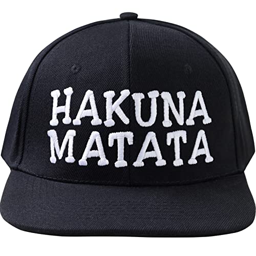 Snapback mit Stickerei Hakuna Matata | verstellbare Unisex Cap | Kappe mit Verschluss | Outdoor Basecap für Sport & Freizeit | Baseball Kappe Männer Frauen | Einheitsgröße von EXPRESS-STICKEREI