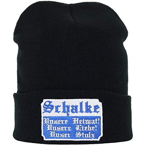 Strickmütze Fussballclub: Unsere Heimat, Liebe und Stolz Fanartikel Stadion Fussballfan Wintermütze 04 Wollmütze Männer Damen Haube/Seemannsmütze/Rollmütze Arbeitsmütze Beanie Cap onesize von EXPRESS-STICKEREI