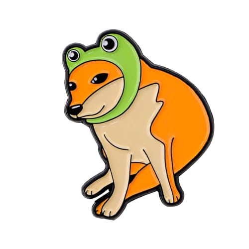 Cartoon-Totenkopf-Brosche, Legierung, modisches Bekleidungszubehör, Legierung, Textur, geeignet für Taschendekoration und Halloween-Tier-Abzeichen, Einheitsgröße, Wie beschrieben von EXQIOUR