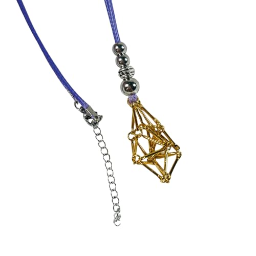 EXQIOUR Einzigartige Halskette mit Netzkristall-Anhänger für natürliche Edelsteine und Kristalle, verstellbare Halskette, Kristall-Käfig-Halskette für Party, Gold-color, Wie beschrieben, Wie EXQIOUR Einzigartige Halskette mit Netzkristall-Anhänger für natürliche Edelsteine und Kristalle, verstellbare Halskette, Kristall-Käfig-Halskette für Party, Gold-color, Wie beschrieben, Wie von EXQIOUR