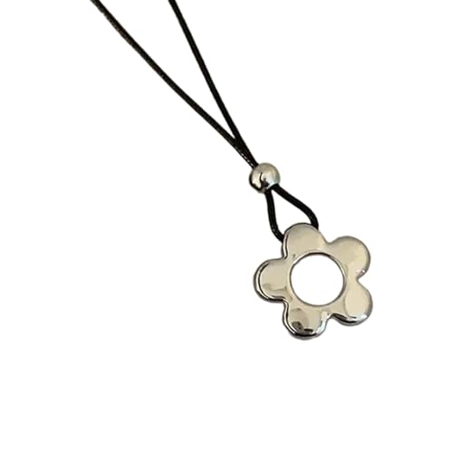EXQIOUR Elegante Halskette mit Blumen-Anhänger mit hohlen Designs, verstellbare Halskette für Hochzeiten und besondere Anlässe, lange Kordel-Halskette, Einheitsgröße, Wie beschrieben, Wie beschrieben EXQIOUR Elegante Halskette mit Blumen-Anhänger mit hohlen Designs, verstellbare Halskette für Hochzeiten und besondere Anlässe, lange Kordel-Halskette, Einheitsgröße, Wie beschrieben, Wie beschrieben von EXQIOUR