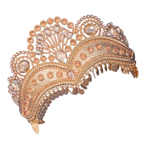 Handgefertigte Braut-Tiaras mit funkelnden Kristallen, Kopfschmuck, schimmernde Strasssteine, Kopfbedeckung, Zubehör für Frauen, funkelnde Hochzeitskrone, Einheitsgröße, Wie beschrieben Handgefertigte Braut-Tiaras mit funkelnden Kristallen, Kopfschmuck, schimmernde Strasssteine, Kopfbedeckung, Zubehör für Frauen, funkelnde Hochzeitskrone, Einheitsgröße, Wie beschrieben von EXQIOUR