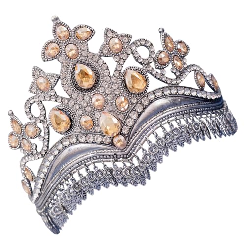 Handgefertigte Braut-Tiaras mit funkelnden Kristallen, Kopfschmuck, schimmernde Strasssteine, Kopfbedeckung, Zubehör für Frauen, funkelnde Hochzeitskrone, Einheitsgröße, Wie beschrieben von EXQIOUR