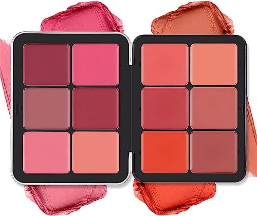 EXQST 12 Farben Creme Rouge Palette 12 Farben Concealer Foundation Palette Langlebige Deckkraft Make-up-Palette für alle Hauttypen für makellose Haut von EXQST
