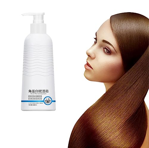 EXQST Keratin Revitalisierende Creme Haarglättender Leave-in-Conditioner für Frauen Keratin Nährender Conditioner Keratin Boost Belebendes Haar für trockenes, strapaziertes Haar von EXQST