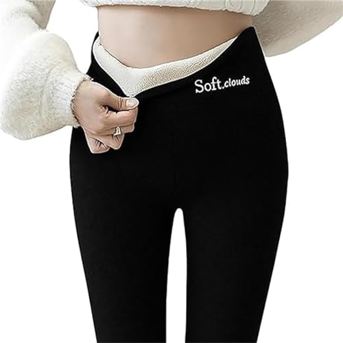 EXQST Lässige warme Winterhose für Damen, Winter-Thermo-Fleece-Leggings mit hoher Taille, mit Fleece gefütterte Leggings für Damen von EXQST