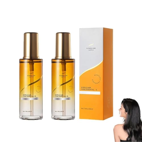 Parfümiertes Haarpflege-Spray mit ätherischen Ölen, Protein-Haarreparatur, Leave-In-Spray mit ätherischen Ölen, Anti-Frizz-Haarserum, nährendes, feuchtigkeitsspendendes Haar, ätherisches Öl für alle H von EXQST