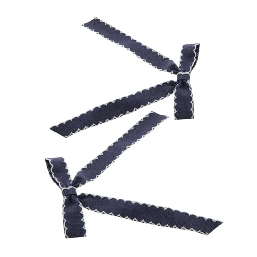 EXQUIMEUBLE Haarspange Mit Schleife Und Langem Retro-klammern Französischer Haar-pferdeschwanzhalter Unifarbenes Schleifenband Accessoire Für Damen Und Mädchen von EXQUIMEUBLE