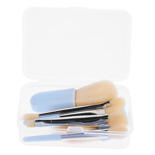 EXQUIMEUBLE 1 Satz Mini Makeup Pinselset für Beauty mit Aufbewahrungstasche Puder Lidschatten Blush und Concealer Pinsel für Unterwegs von EXQUIMEUBLE