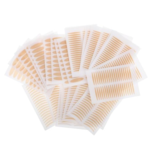 EXQUIMEUBLE 1 Satz doppelter Augenlidaufkleber für Schlupfaugen Lidstraffungsstreifen Lidband Doppelklebeband Augenlid Tape Augen-Make-up-Tape Eyeliner-Band Klebestreifen Khaki von EXQUIMEUBLE
