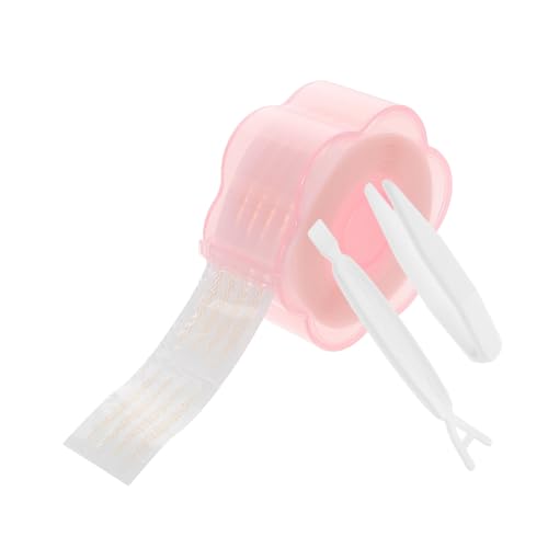 EXQUIMEUBLE 1 Set Spitzen Doppellid Aufkleberband Doppellid Patch Augenlid Lift Aufkleber Unsichtbare Augenlid Lifter Streifen Augenlidstreifen Doppellid Augenpatch Rosa Klebestreifen von EXQUIMEUBLE