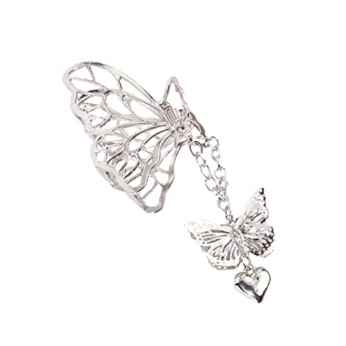 EXQUIMEUBLE 1 Stück Hollow out Haarklammer für Damen Stilvolle Metall Haarspange Silber für Hochzeiten Partys und Besondere Anlässe mit Starkem und Einzigartigem Design von EXQUIMEUBLE