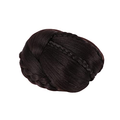 EXQUIMEUBLE 1stück Vintage Zopf Dutt Haarteil Aus Synthetischen Fasern Für Damen Und Mädchen Haarverlängerung Dutt-erweiterung Hochsteckfrisur Zufällige Farben von EXQUIMEUBLE